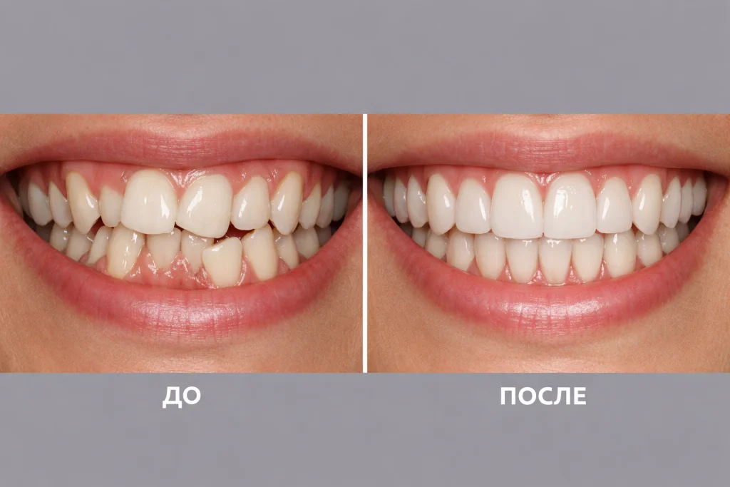 до после элайнеры при скученности