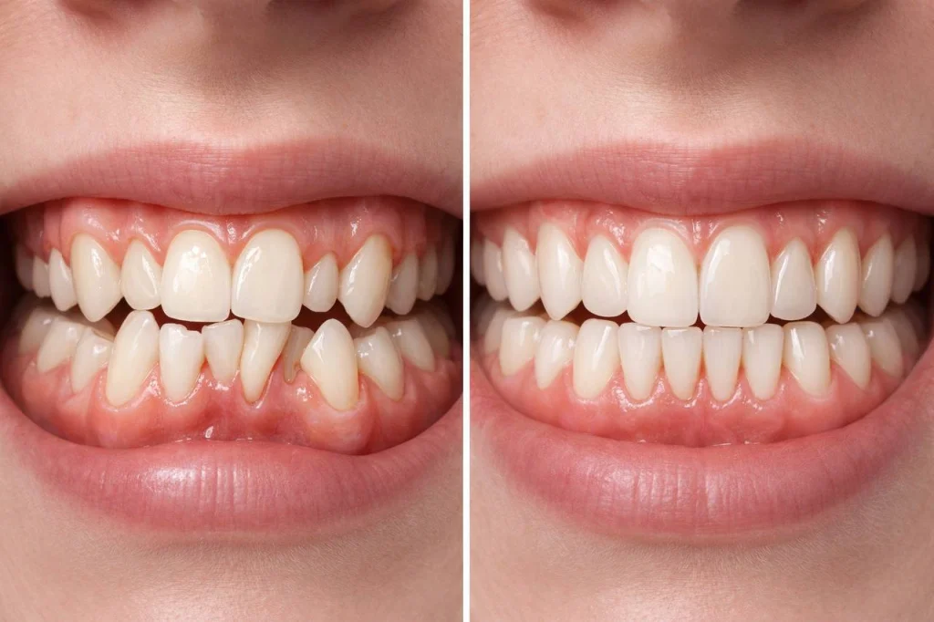 методы лечения скученности зубов